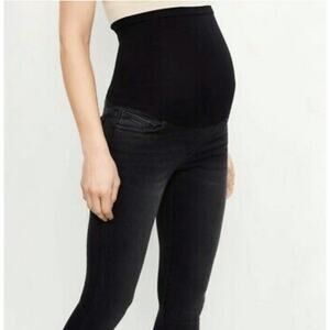 NWT Joe's Jeans Flawless The Icon Maternity Mama Secret Panel Black Skinny Jean